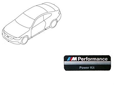Original BMW M Performance Alu-Plakette Aufkleber PowerKit X6 F16