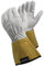Tegera 126A Schweißerhandschuhe - Lederhandschuh mit hervorragendem Komfort, Flexibilität und KEVLAR, Weiß/Gelb, Größe 7 (1 paar)