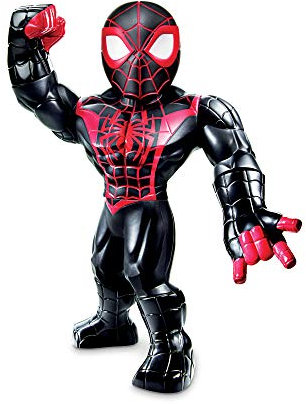 Super Hero Adventures Playskool Heroes Mega Mighties Marvel Kid Arachnid, Collectible 10-Inch Action Figure, Toys for Kids Ages 3 and Up , Black