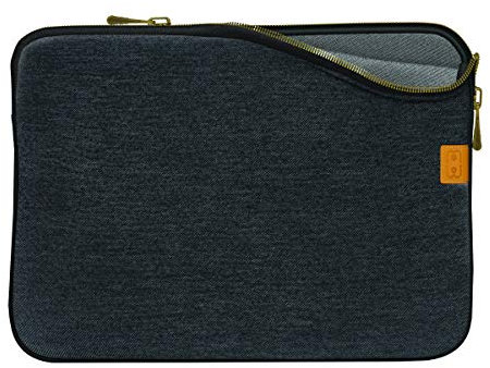 MW - Funda para Ordenador portátil de 14 a 15 Pulgadas Compatible con MacBook Pro de 15,6 Pulgadas, maletín para Chromebook Ultrabook ASUS Acer DELL HP Lenovo Denim, Color Gris Oscuro