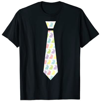 Osterhasen-Krawatte Krawatte lustig Happy Easter Männer Jungen Geschenke T-Shirt