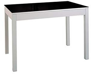 ASTIMESA Mesa de Cocina Extensible con Carro Negro 70x110cm