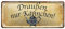 Blechschild Draußen nur Kännchen - Hinweis Schild Kaffee Tee Trinker - Metallschild zum Probierset, Geschenkset - Deko für Küche, Kaffeeladen, Kneipe, Restaurant, Cafeteria, Kaffeehaus, Cafe - 28x12cm