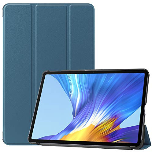 Wigento Für Huawei MatePad 2020 10.4 Zoll Tablet Tasche 3 folt Wake UP Smart Cover Etuis Dunkel Grün
