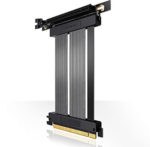EZDIY-FAB [20cm PCIE 4.0 16x Cavo riser ad Alta Velocità Estremo PCI Express Port GPU Extension Card-Connettore ad Angolo Retto