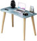 Mesa de ordenador de madera nórdica confiable, escritorio de oficina sólido simple y moderno, escritorio de escritorio multifuncional para el hogar, pequeño escritorio de computadora en el dormitorio