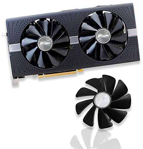Dotodo Ventilateur de refroidissement de carte graphique 95 mm sans câble CF1015H12D/FDC10U12S9-C pour Sapphire NITRO RX 580 RX 570 RX 480 VGA (noir)