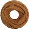 Faera klassischer Loopschal Loop Winterschal Strickschal für Damen und Herren Schal Winter Herbst Strick, Farbe:Braun