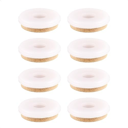 Wagner QuickClick® Filzgleiter Möbelgleiter Stuhlgleiter Ersatz - 8er-Set Ersatzgleiter austauschbar ersetzbar - Spezialfaser SYNO - Durchmesser Ø 30 mm - für Basis Ø 30 mm - Made in DE - 15784400