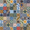 100 Mattonelle Premium Selection in Ceramica Smaltata - Rainbow Colors - 10x10 cm spessore 0,6 cm - Mattonelle Tunisine realizzate con Serigrafia Artigianale - Adatte a rivestimento
