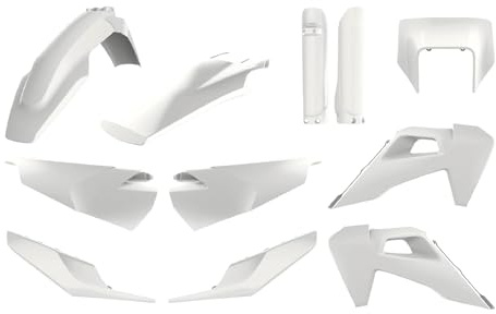 POLISPORT 91126 - Polisport Enduro Plastic Replica Kit for those looking for OEM Quality for Husqvarna Motorcycles in White