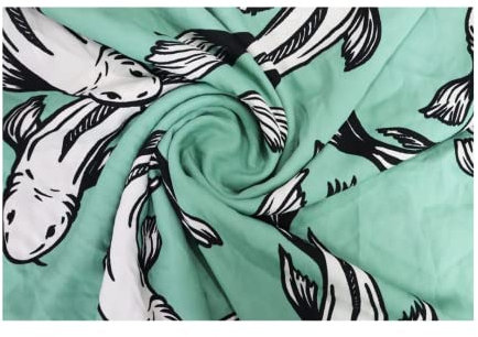 SANGAM 1 Yard weicher Baumwollstoff, indischer handgefertigter Blockdruckstoff, Basteln, Schneidern, Baumwollmaterial zum Nähen, Laufen, Voile-Stoff, Blumendruck, Diwali-Geschenk