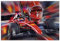 ARTland Wanddeko Wandbild Alu Verbundplatte für Innen & Outdoor Bild 90x60 cm Formel 1 Ferrari Charles Leclerc Monaco Rennwagen Motorsport U4KZ