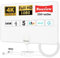 TV Aerial Indoor 250+ Miles Long Range, 4K Digital TV Aerial for Freeview TV, TV Antenna with 5M Cable for Local Channels