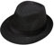 Boolavard Kinder Mädchen Jungen Sommer Fedora Strohhut Breite Krempe Floppy Strand Sonnenblende Hut (Schwarz)