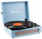 Fenton RP118e Tocadiscos Maleta - Tocadiscos Vintage 3 velocidades Maletin Giradiscos Vinilo con Altavoz Estereo, Salida USB/Auriculares Jack/Conversor MP3 / Tocadiscos de Vinilo Bluetooth. Azul