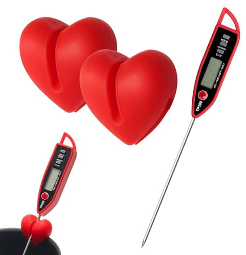 2+1Pcs Thermometer Pot Clip Holder, Windspeed Candy Thermometer Pot Clip Holder for Digital Thermometer Holder for Candle Soap Jam Candy Milk Chocolate Cooking
