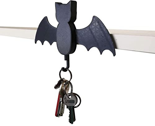 2 Stück Fledermaus-Wandhaken – Fledermaus-Schlüsselhalter für die Wand – multifunktionale Wandhaken Fledermaus Schlüsselhaken Rack Gothic Dekor für Küche Badezimmer Wohnzimmer oder Schlafzimmer