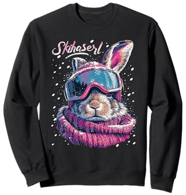 Skihaserl Apres Ski Haserl Skifahrer Winter Damen Sweatshirt