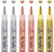 Joselin Acrylic Paint Pens - Gold, Silver and Rose Gold Paint Pens, Metallic Marker Pens, Metallic Paint Pen Set on Water Base