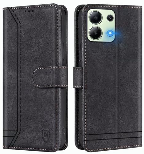 GoodcAcy Handyhülle für Xiaomi Redmi Note 13 Pro 5G/Poco X6 Hülle Handyhülle Leder Klappbar Schutzhülle Tasche Wallet Brieftasche Cover Flip Case für Redmi Note 13 Pro 5G/Poco X6 Klapphülle Schwarz