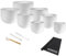 Sonic Energy Meinl CSBSETCHA Crystal Singing Bowl Chakra Set + Beater / 7 Silicone Rings + Keepdrum Microfibre Cloth