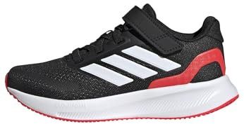 adidas RUNFALCON 5 Shoes Kids, Zapatillas para Correr, Core Black/Cloud White/Lucid Red, 33 EU
