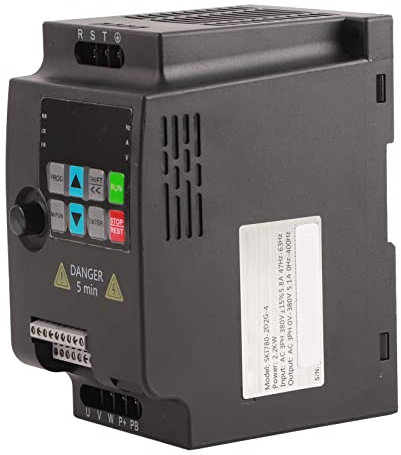 VFD 2.2KW 3HP 380V Inverter Ingresso Uscita Trifase, Alta stabilità, Funzionamento Facile, unità di Frenatura Incorporata, Ampiamente Utilizzato Nella Fornitura di Acqua a