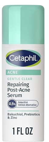CETAPHIL Gentle Clear Repairing Post-Acne Serum, Retinol Alternative, Oil Free Serum for Sensitive Skin, 1 Fl Oz, Bakuchiol, Improves Skin Tone & Post-acne Marks, Dermatologist Recommended Brand