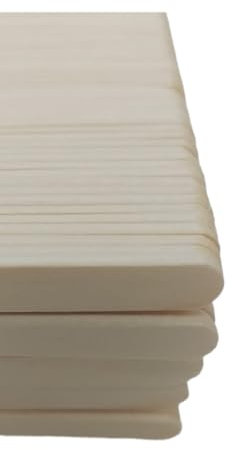 Eisstiele Holz, 1000 Stücke Holzstäbchen Natur Eisstiele aus Holz zum Basteln, Holzstiele Bastelstäbchen Holz