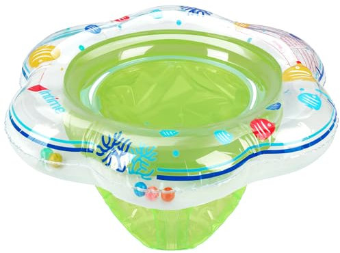 Hengsong Schwimmring Baby ab 6 bis 36 Monate,Baby Swimming Ring Aufblasbarer mit 3 Weiche Bälle,Kinder Schwimmring mit 1 Luftpumpe&1 PVC-Reparaturflicken,Plastic PVC,Grün