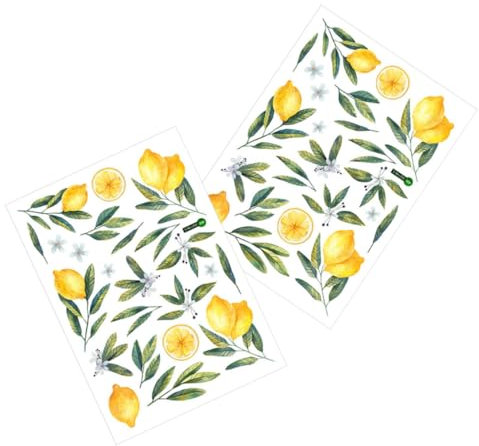 VICASKY Obst Wandaufkleber Aufkleber Für Wände Zitrone Ästhetik