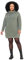 Ulla Popken Damen Sweatkleid, Stehkragen, Langarm, Taschen Kleid, Graugrün, 54-56 EU