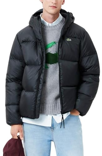 Lacoste Men's Jacket Veste Parkas, Noir, 56 Homme