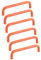 PLLJIAXUAMCLNL 6 Stück Zink-Legierung Schrank Griffe, Küche Schrank Kommode Schrank Schublade Tür zieht Garderobe Dekoration Griffe Hardware (Orange 128mm)