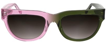 CALVIN KLEIN JEANS Women's Sunglasses CKJ25600S - Pink To Khaki with Gradient Brown Lens