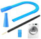 Kit de nettoyage de ventilation de sèche-linge, nettoyeur de ventilation de sèche-linge, outil de nettoyage de piège à peluches flexible, pièces de rechange sous vide élastiques pour mariage