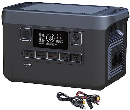 revolt Powerbank Notstrom: Powerstation & Solar-Generator mit Notstrom-Funktion,Versandrückläufer (Powerstation für USB Geräte, Powerbank Notstromversorgung, Auto)