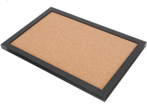 Generisch Schwarzes Brett Pinnwand Korktafel 30X40cm mit Schwarzem Rahmen Doppelseitig für Büro und Zuhause Memo Board Wanddekoration