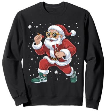 Lustiges Weihnachten Dart Dartspieler & Santa Xmas Darts Sweatshirt