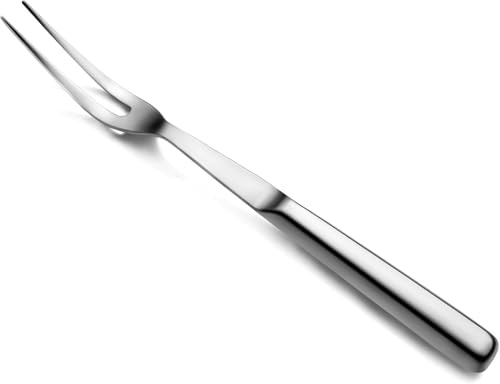New Star Foodservice 52046 Hollow Handle 2 Tine Pot Fork, 11.5, Silver