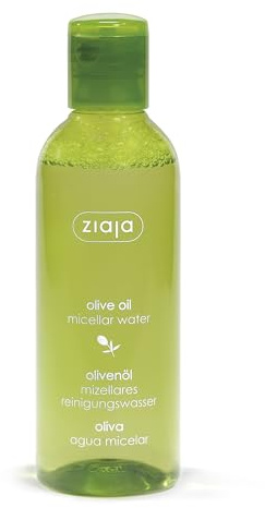 Ziaja Olive Oil Micellar Water 200ml - Gentle Makeup Remover & Facial Cleanser for All Skin Types - With Olive Oil & D-Panthenol - Hydrating Fragrance-Free Face & Eye Cleanser 12+