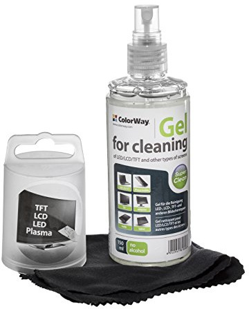 Colorway Screen Cleaning Gel Kit with Microfiber Cloth and Cleaner Gel Spray. Screen Cleaner for Laptop displays, Computer Monitors, TV's, LCD, LED, Tablets and Cleaner for other Electronics (CW-5151) (New)