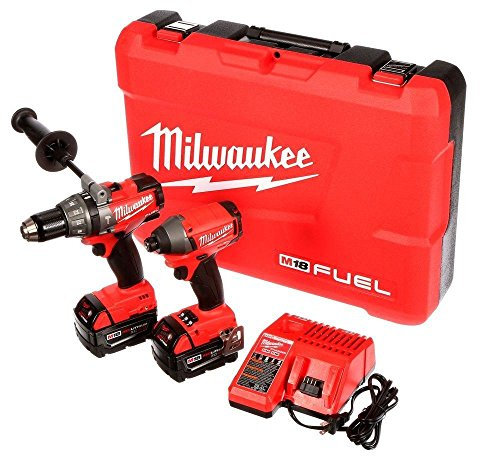 MILWAUKEE'S 2897-22 M18 Fuel 2-Tool Combo Kit, Red