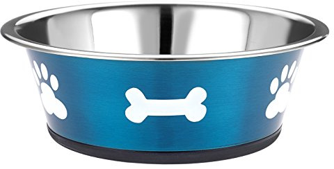 Classic Pet Products Classic Posh Paws Dish, 2500 ml, Blue