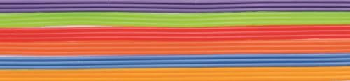 GLOREX 6 8617 200 Verzierwachs-Streifen, Regenbogen, 28 x 5.6 x 0.4 cm