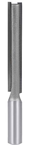 sourcing map Router Bit 1/2 Shank 1/2 inch Cutting Dia. 3 inch Depth 2 Straight Flutes HSS for Woodworking Milling Cutter Tool