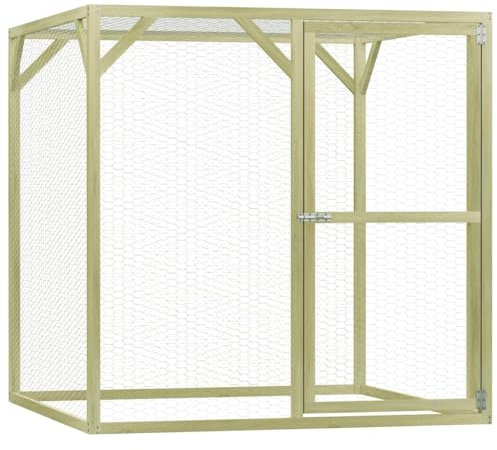 vidaXL Hühnerstall, 1,5 x 1,5 x 1,5 m, Kiefernholz, imprägniert