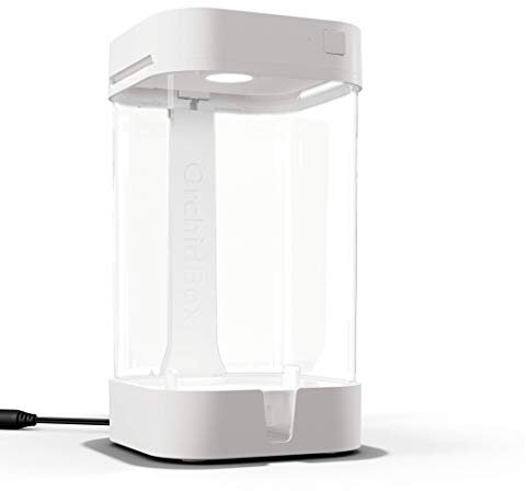 CELLWORLDOrchidBox Mini (White) Smart LED Terrarium Orchid Box for Moss Gardens, sedums, and Carnivorous Plants