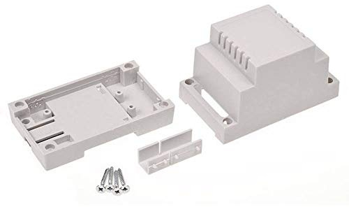 TRU COMPONENTS 4U65050907340 Hutschienen-Gehaeuse 53 x 89 x 65 ABS-V0 Grau 1St., TC-7910728, (L x B x H) 53 x 89 x 65 mm